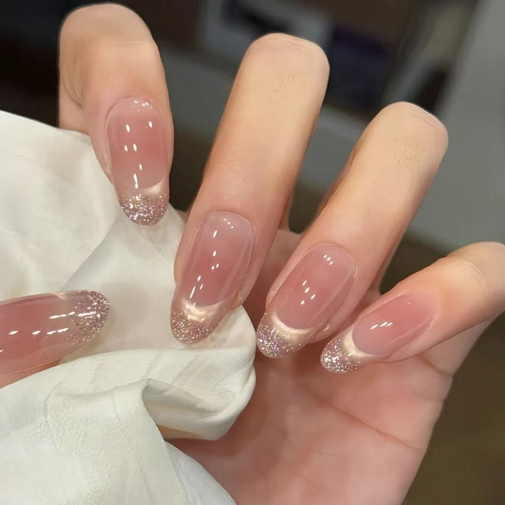 Glitter Ombre Nail Extensions