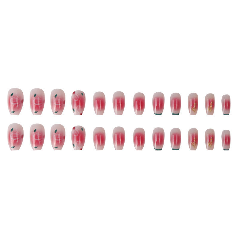 Artistic Sakura-Inspired Press-On Nails Kalsten