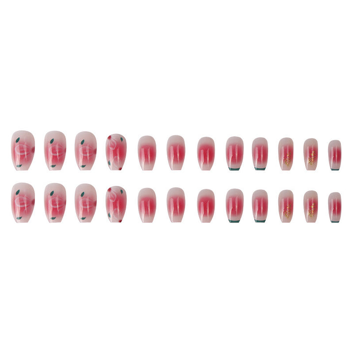 Artistic Sakura-Inspired Press-On Nails Kalsten