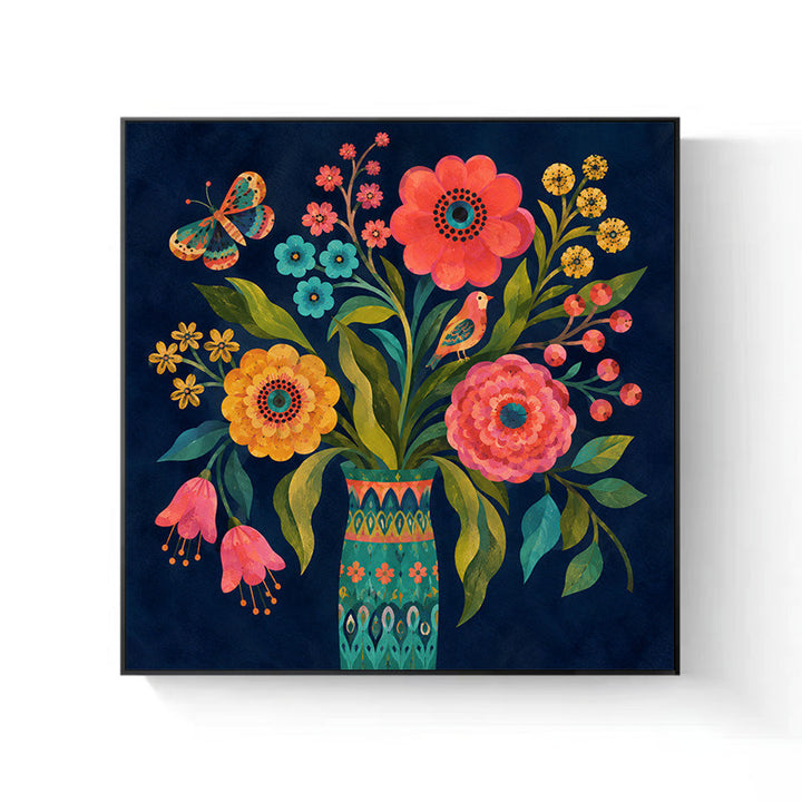 Decorative Flower Canvas Artwork