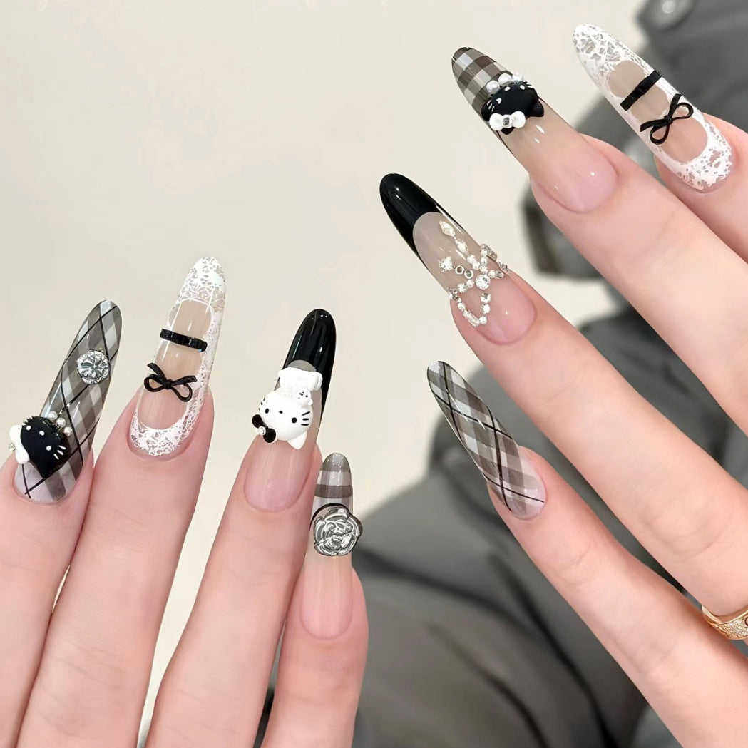 Glittery 3D Press-On Nail Set Kalsten