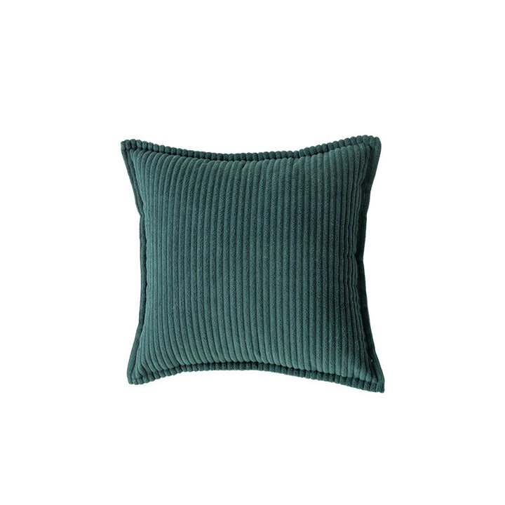 Decorative Ribbed Corduroy Throw Pillow Cover Square Accent Cushion