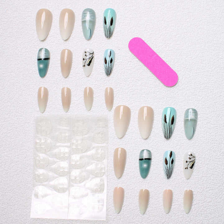 Artistic Nature-Inspired Press-On Nails Kalsten