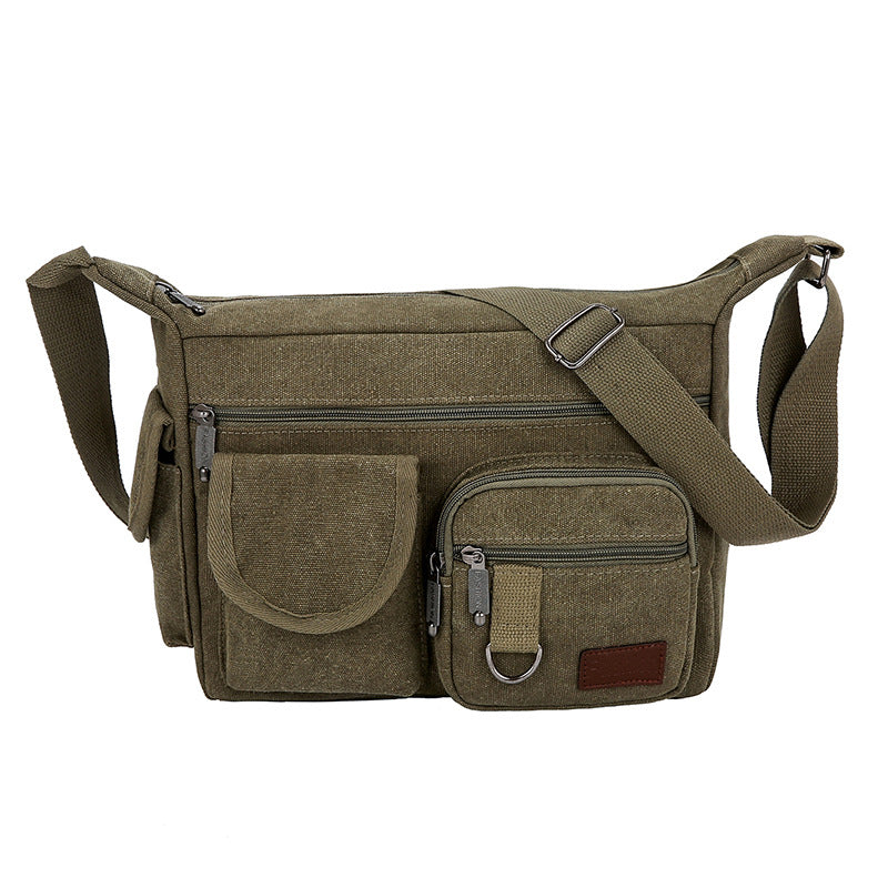 Versatile Canvas Messenger Bag