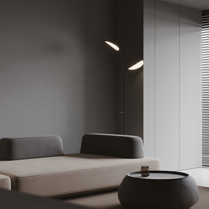Modern Adjustable Floor Lamp with Dual Shades