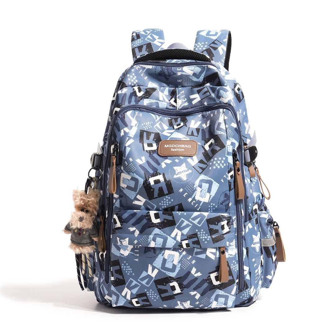 Stylish Multi-Compartment Graphic Print Backpack Kalsten