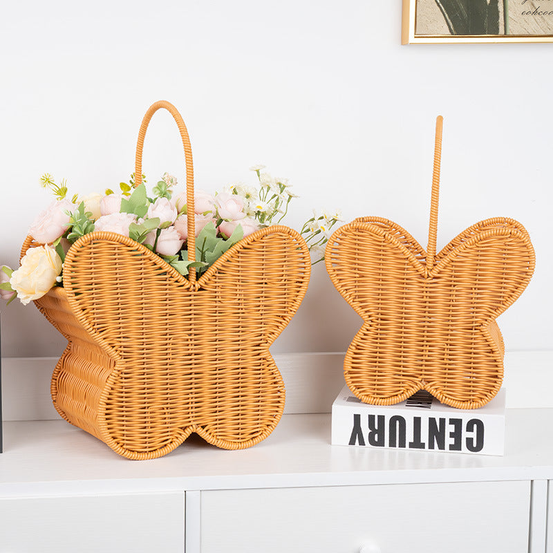 Butterfly-Shaped Woven Storage Basket Kalsten