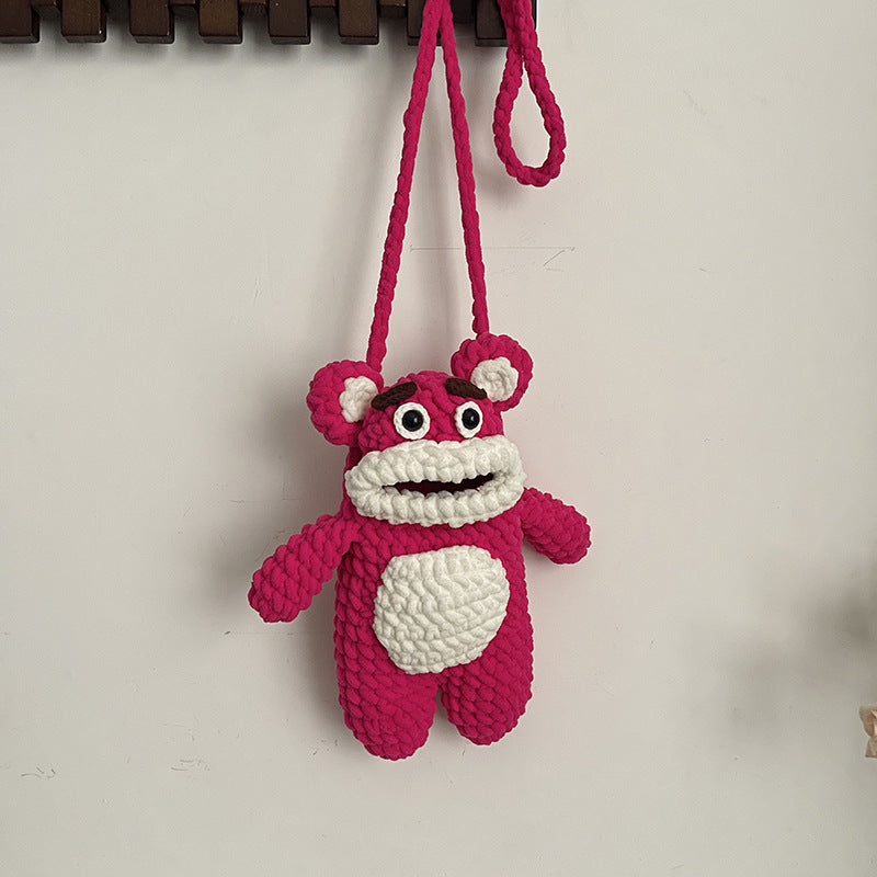 Cute Character Plush Crossbody Bag