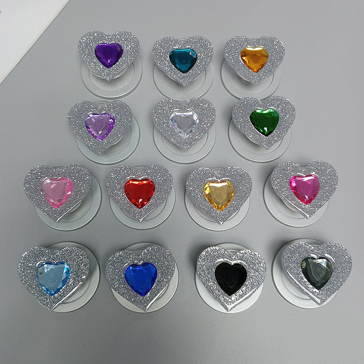 Decorative Heart-Shaped Phone Grip Kalsten