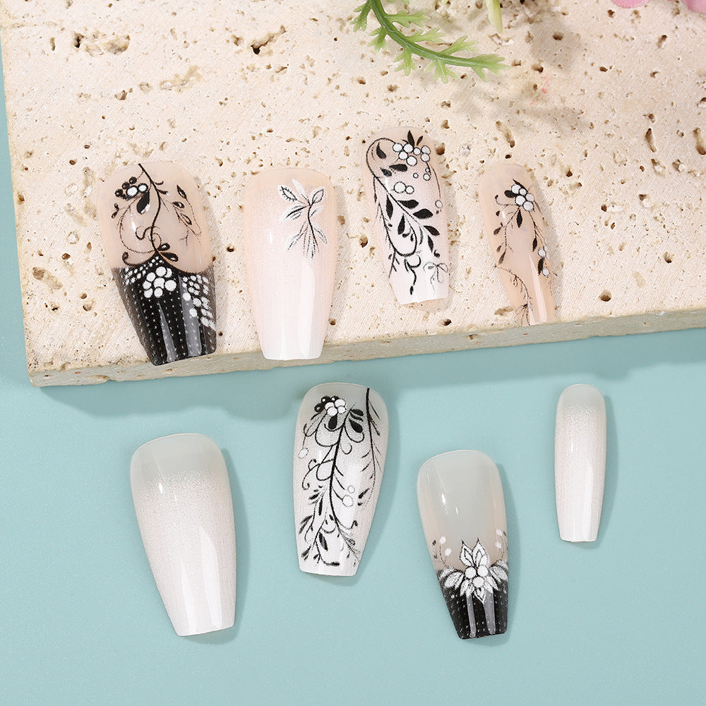Artificial nails with elegant floral design Kalsten