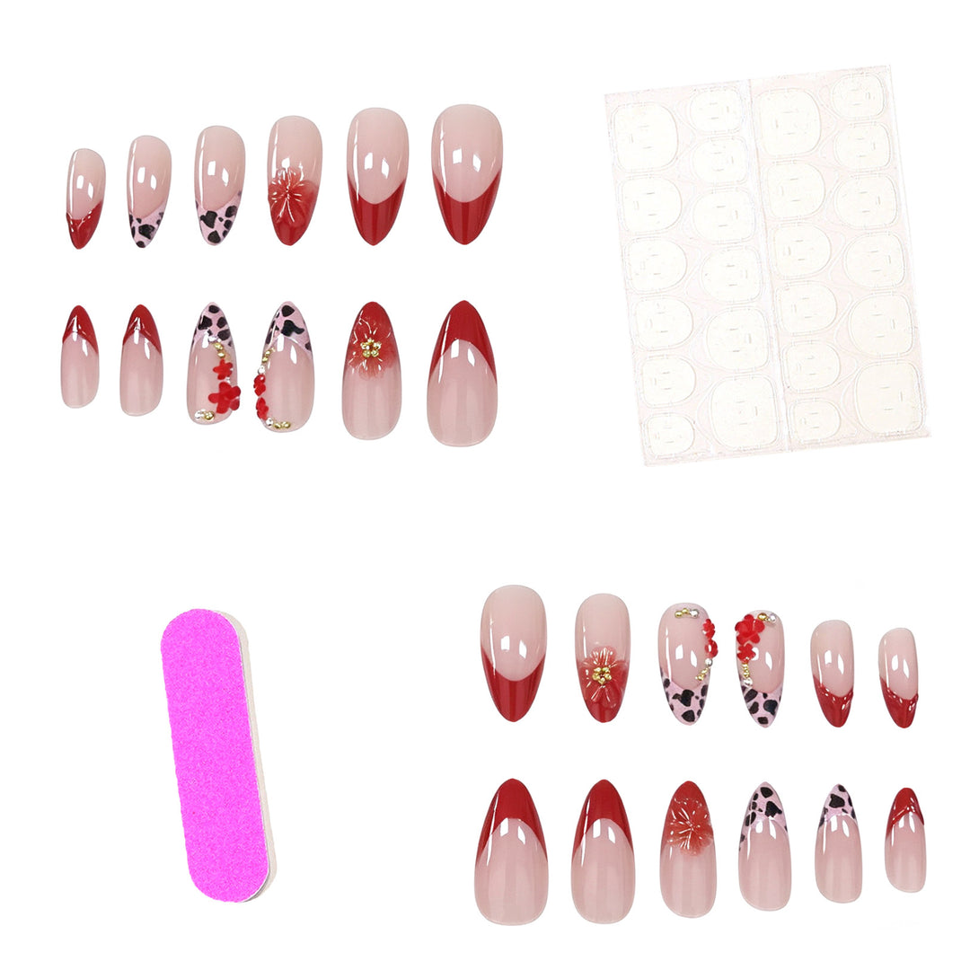 Artistic Floral Nail Enhancements Kalsten