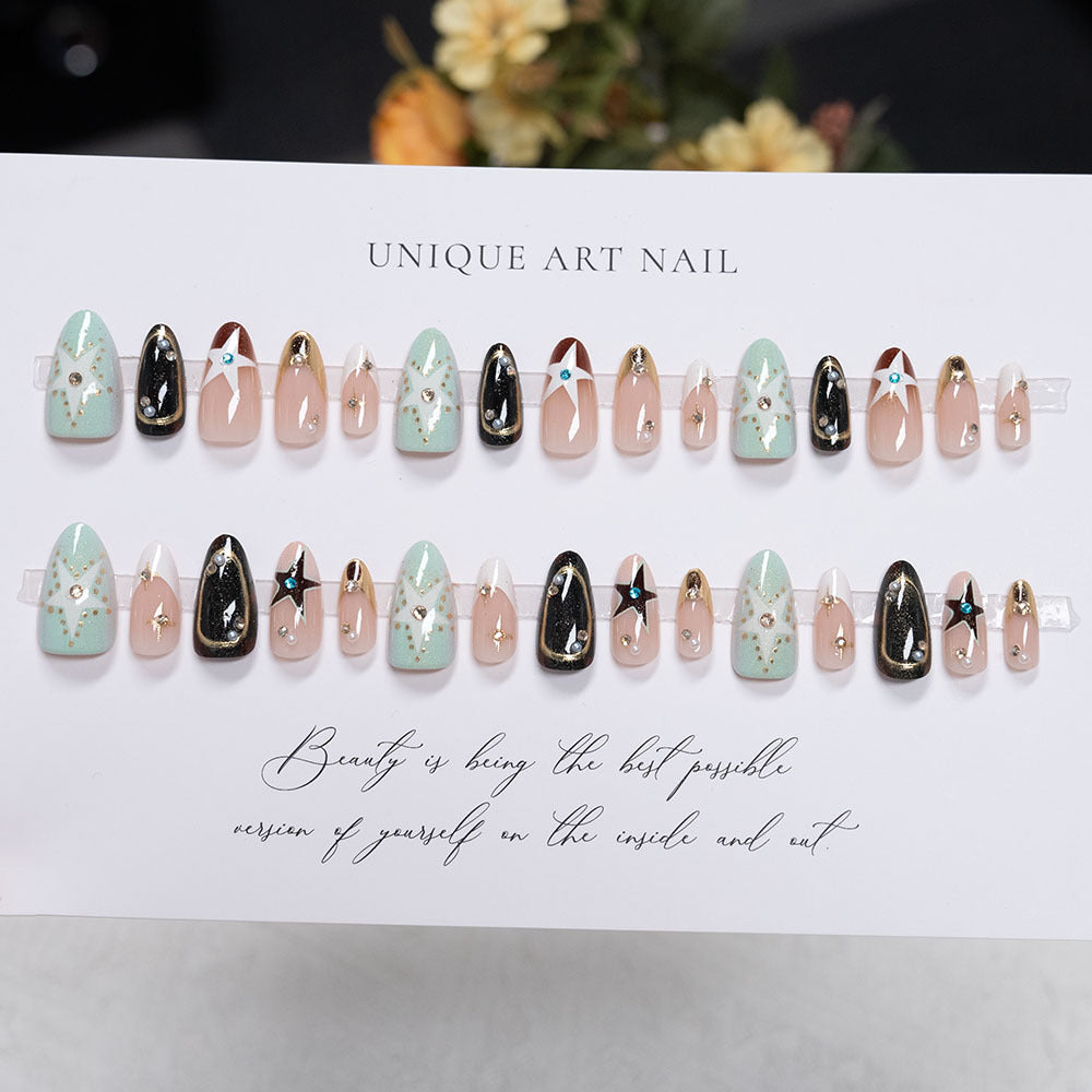 Unique Artistic Press-On Nails