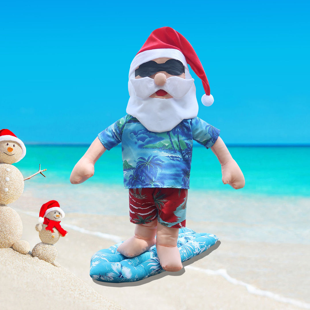 Funnier Santa Surfer Figure