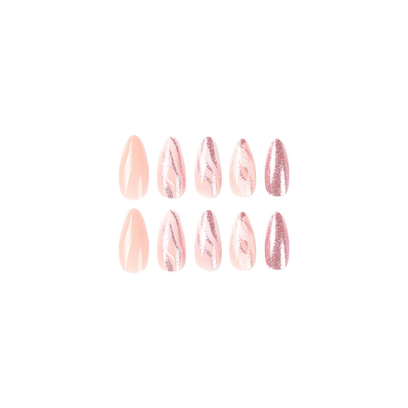 Elegant Glitter Gel Nail Art Tips Kalsten