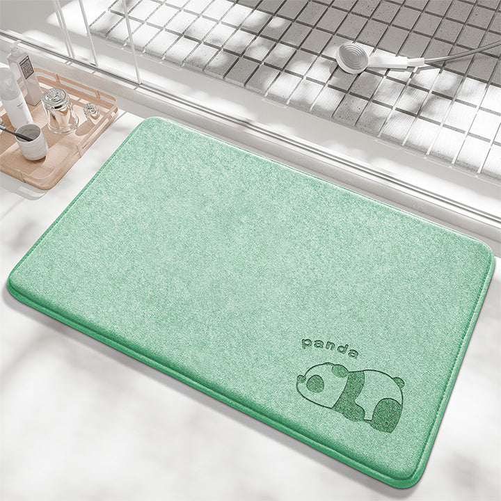 Playful Bunny Design Bath Mat Kalsten