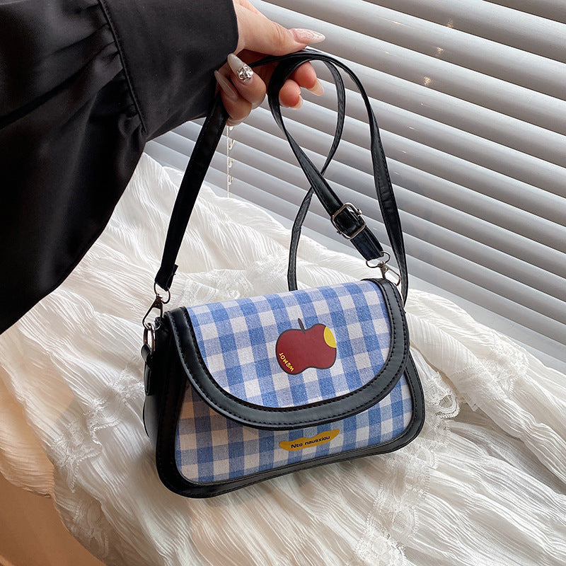 Playful Gingham Pattern Handbag Kalsten