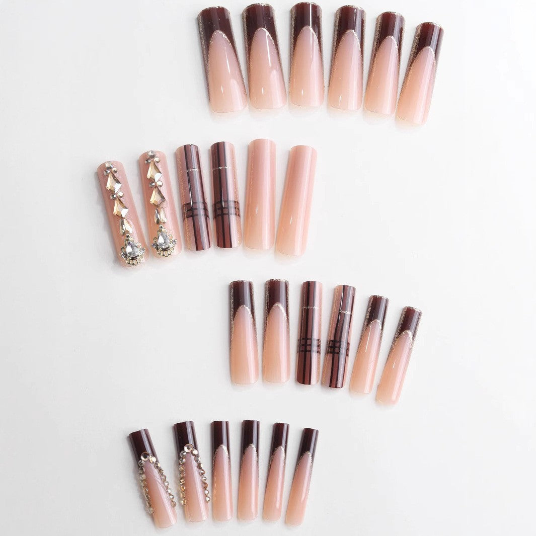 Luxury 3D Decorative Press-On Nail Set