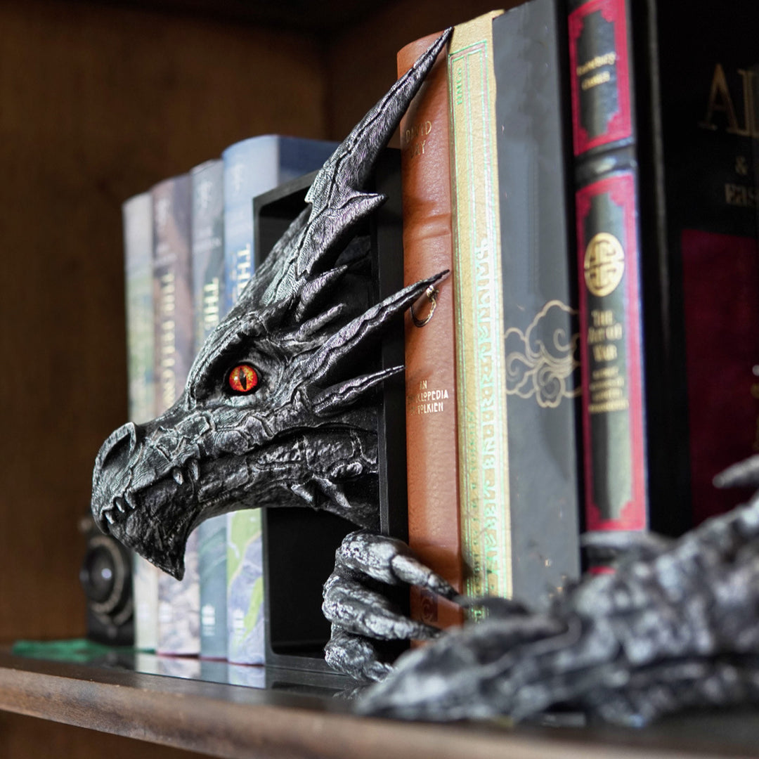 Dragon-Themed Bookend Sculpture