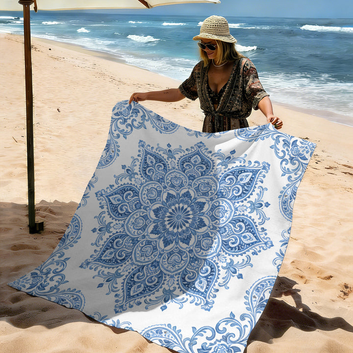 Mandala Design Beach Mat Kalsten
