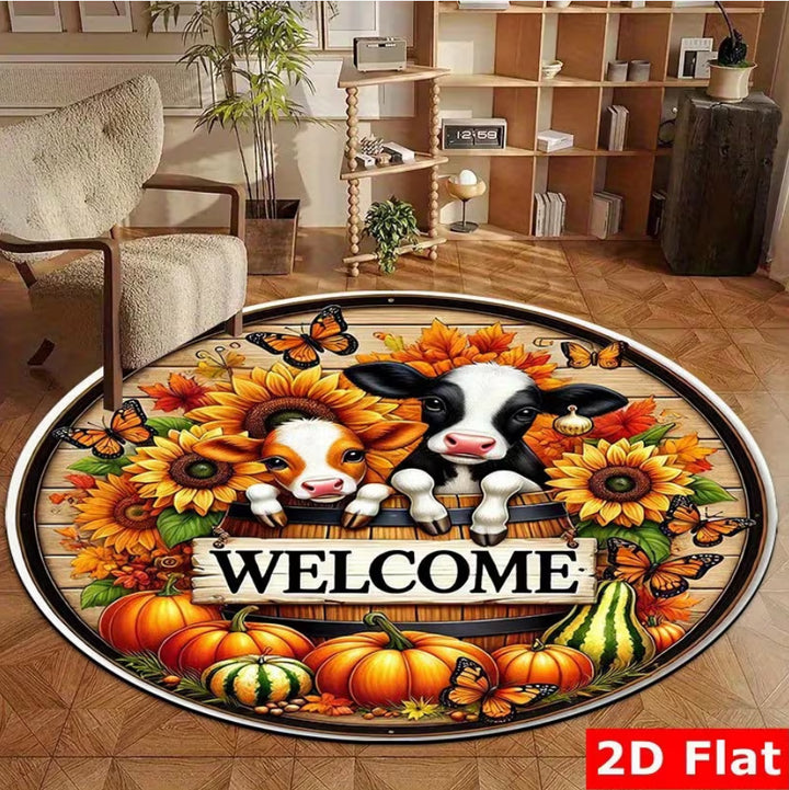 Round Welcome Mat