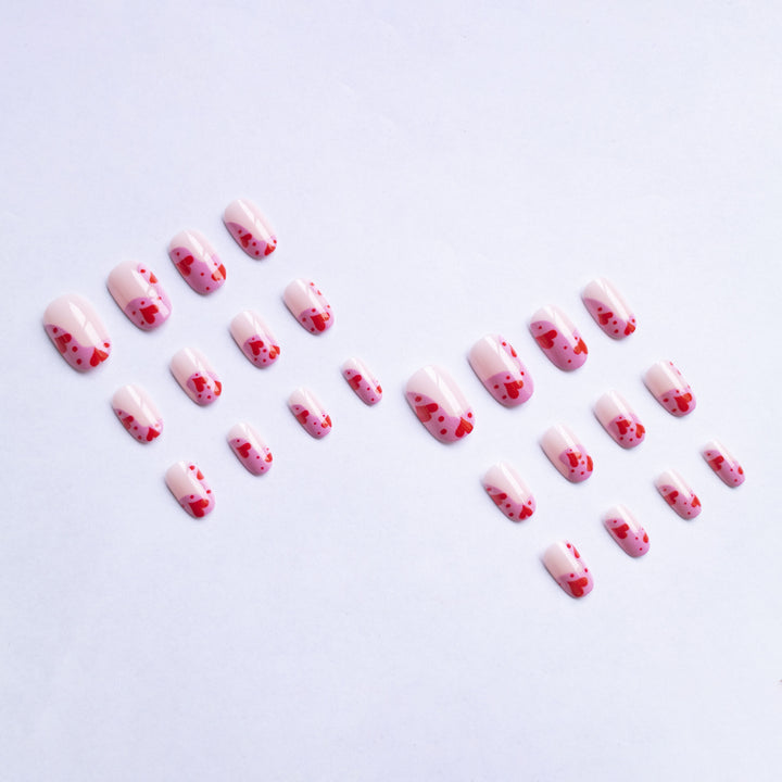 Heart Pattern Nail Art