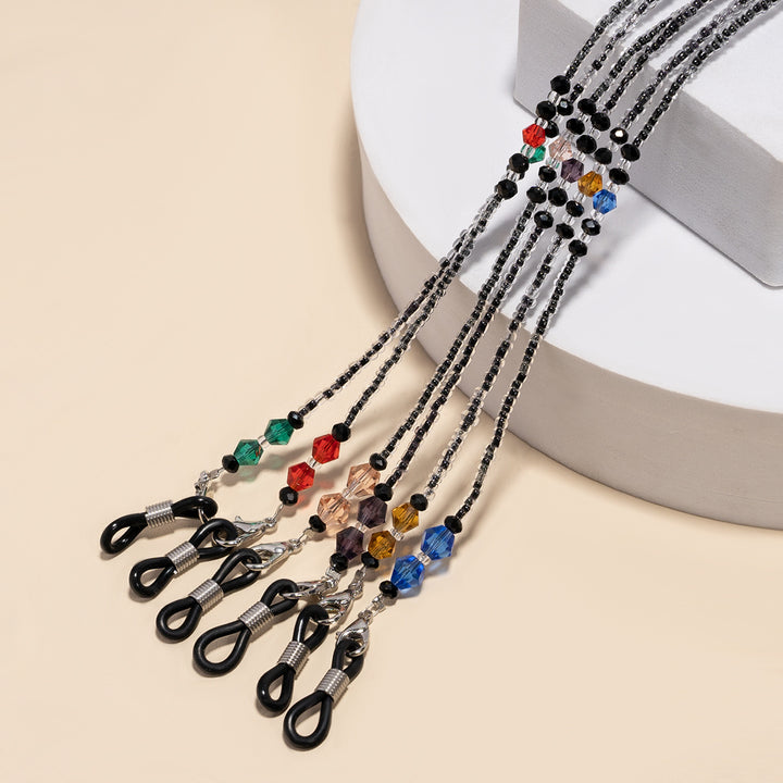 Elegant Purple Beaded Eyewear Chain kalsten