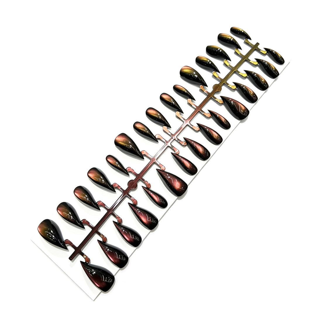 Artistic Stiletto Press-On Nail Set with Glossy Finish Kalsten