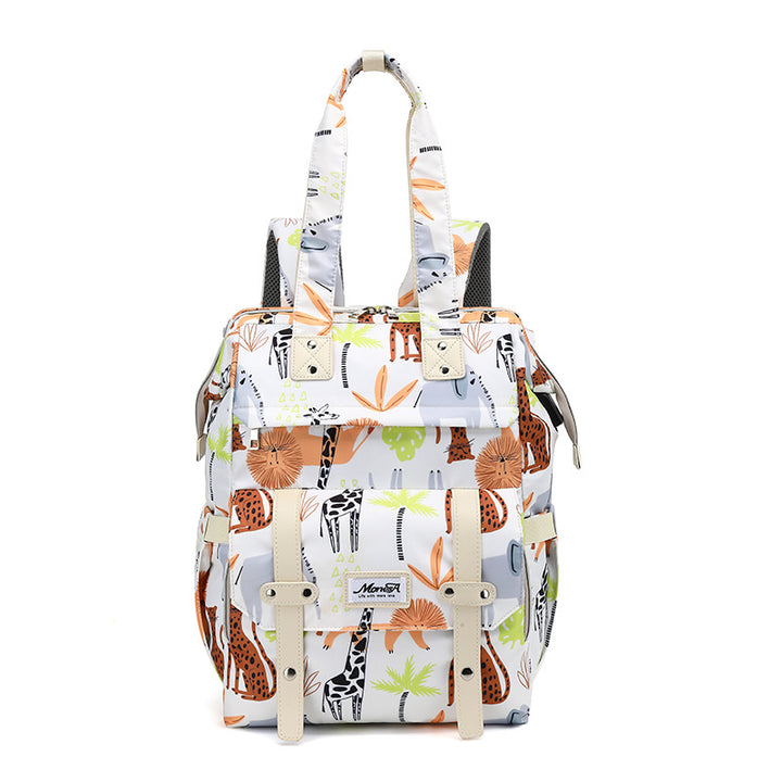 Stylish Animal Print Diaper Backpack Kalsten