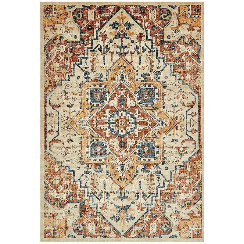 Vintage Floral Medallion Area Rug
