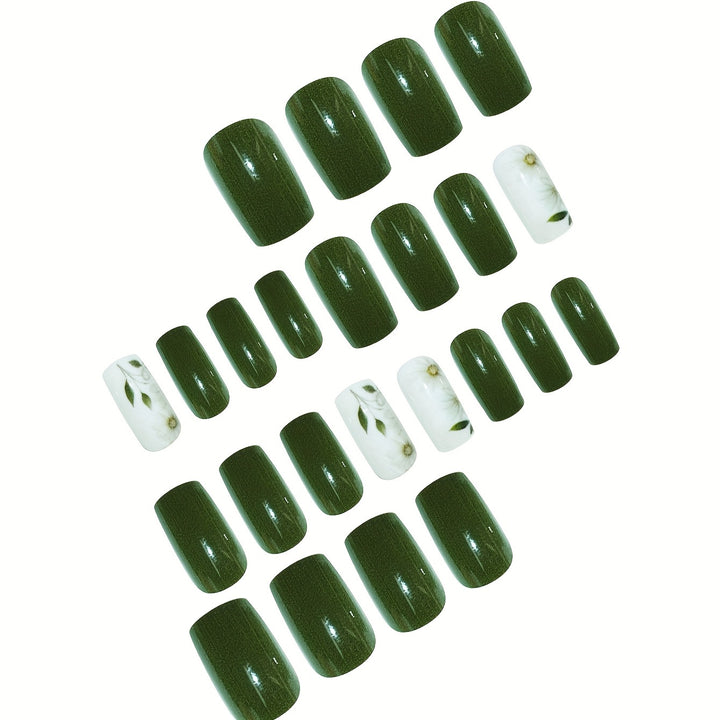 Elegant Floral Embellished Press-On Nail Set Kalsten