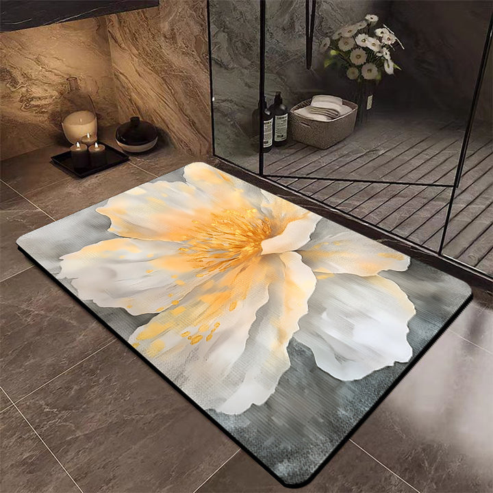 Luxury Floral Bathroom Mat Kalsten