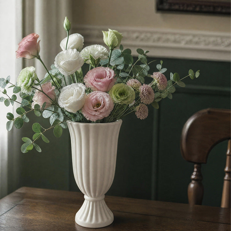 Majestic Ribbed Decorative Vase Kalsten