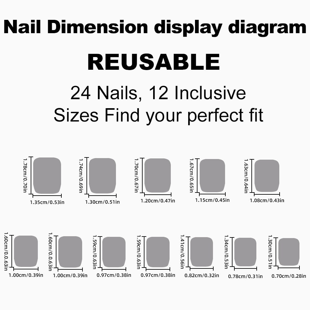 Nail art set with stylish accents Kalsten