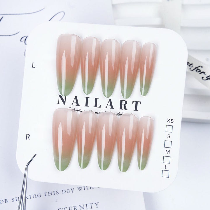 Press-On Nail Art Set with Elegant Leopard Design Kalsten