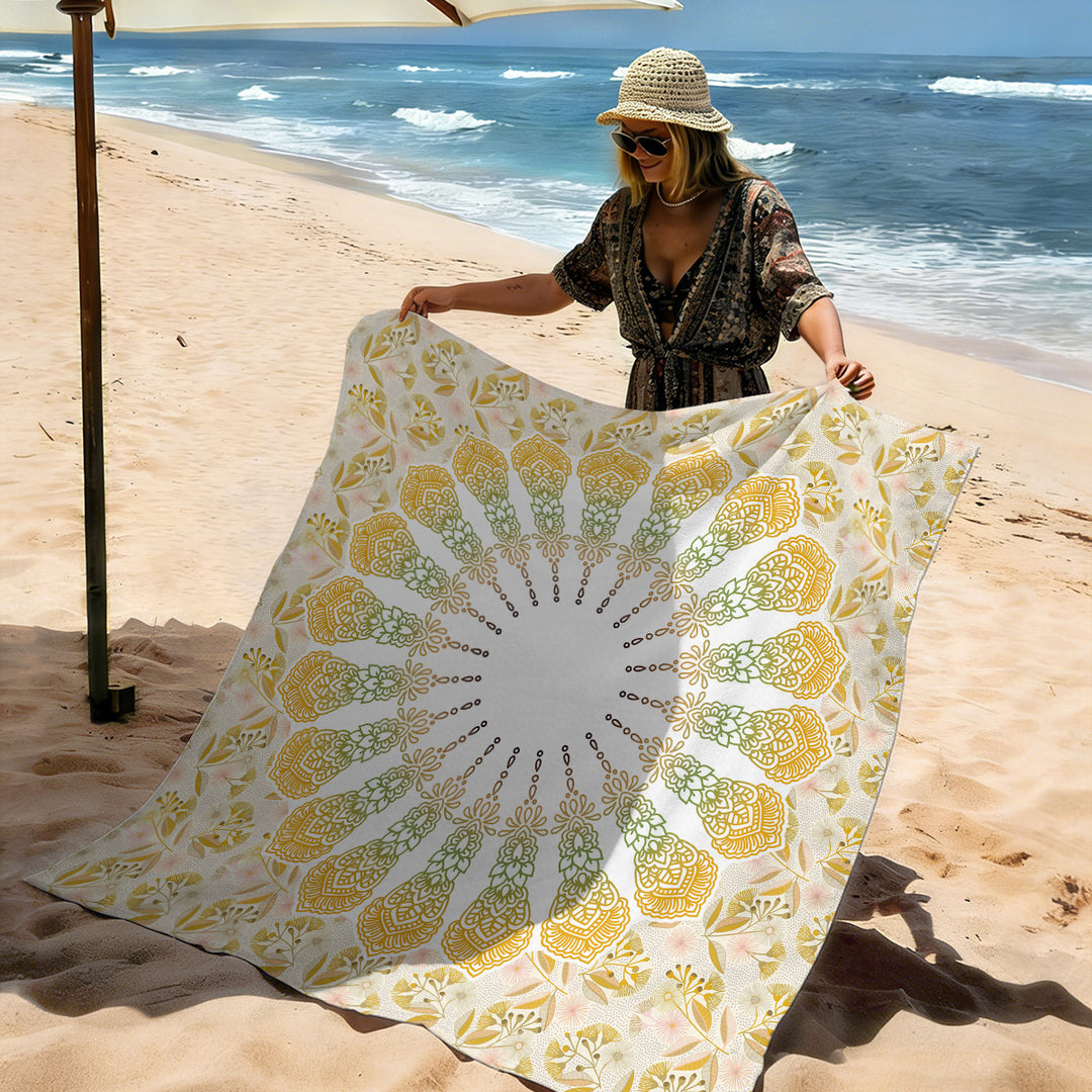 Mandala Design Beach Mat Kalsten