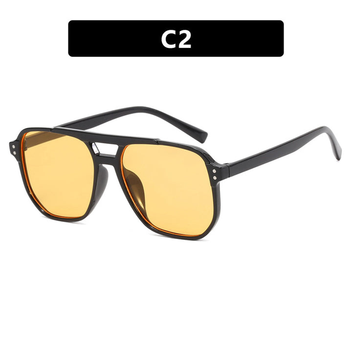 Women's oversized sunglasses with geometric design and UV protection Kalsten