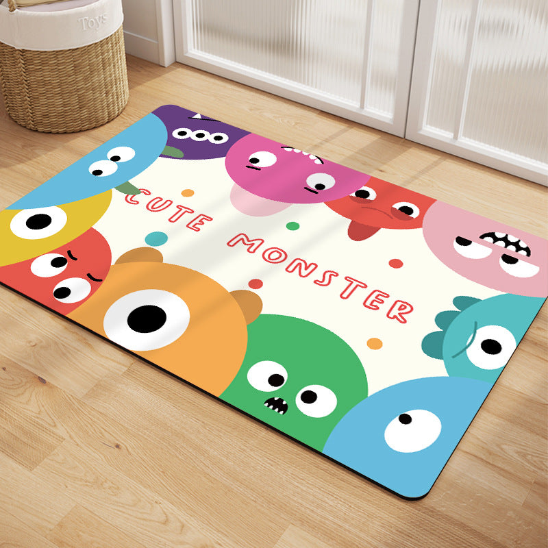 Playful Cartoon-Themed Area Mat
