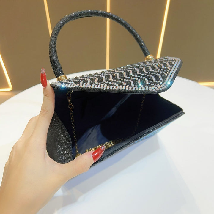 Rhinestone-Embellished Evening Handbag