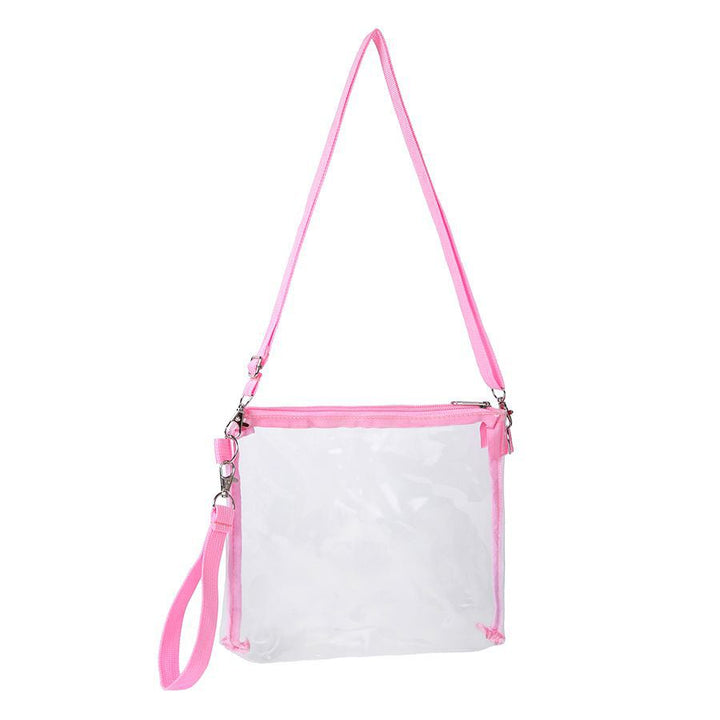 Transparent shoulder bag with adjustable shoulder strap Kalsten