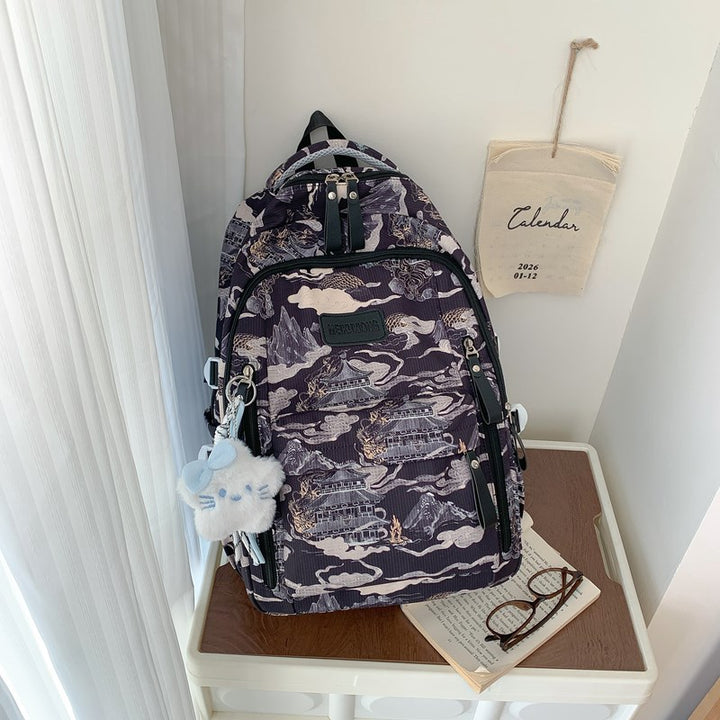 Stylish Illustrated Backpack Kalsten