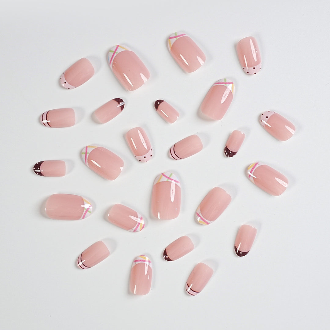 Trendy French Tip Press-On Nails