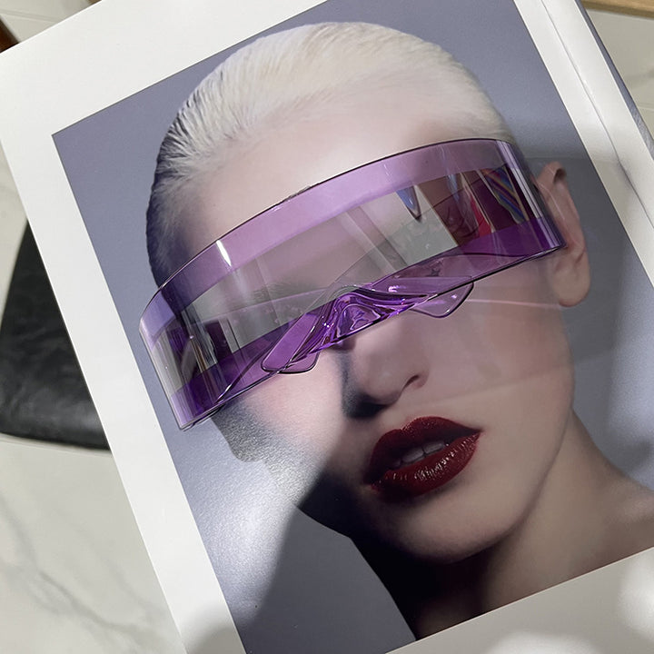 Women futuristic visor-like sunglasses Kalsten