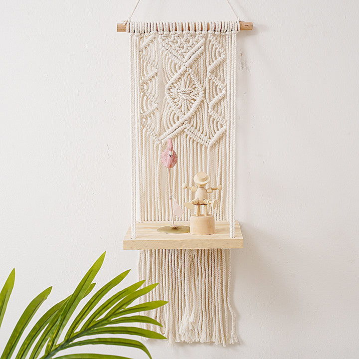 Macramé Wall Hanging Planter Shelf Kalsten
