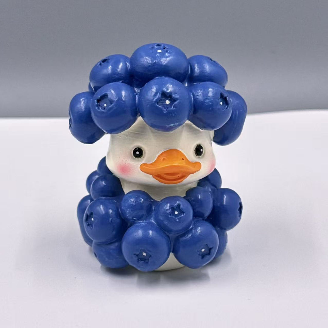 Decorative rubber duck with berry cocktail bowl Kalsten