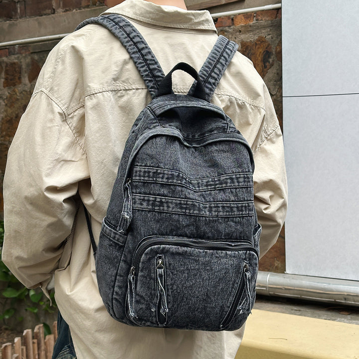 Durable Denim Fabric Backpack Kalsten