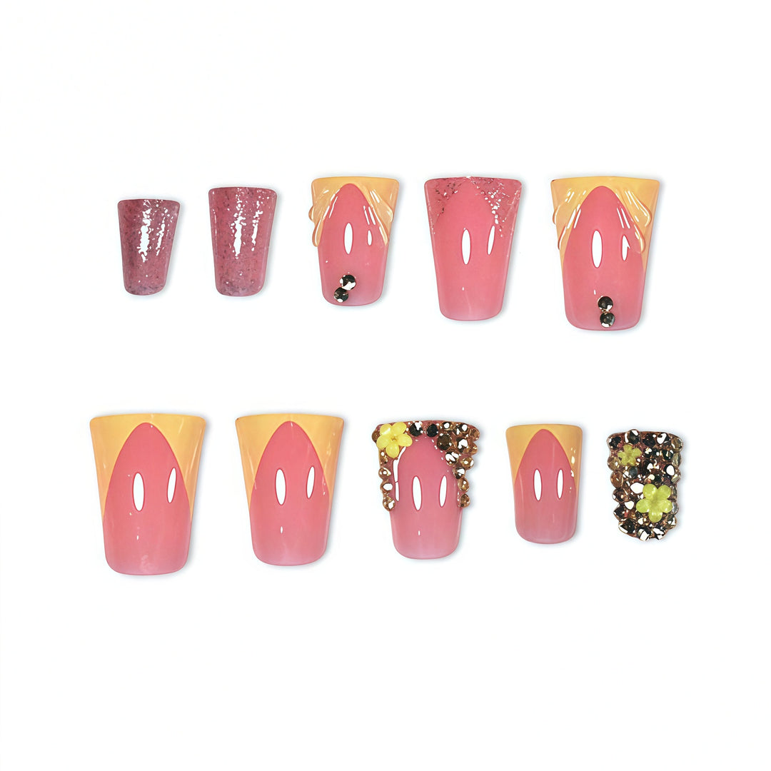 Decorative Floral 3D Nail Art Extensions Kalsten