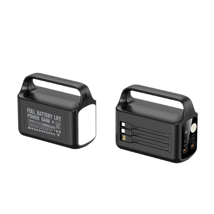 Portable power bank with LED lamp and multifunctional fast charger Kalsten