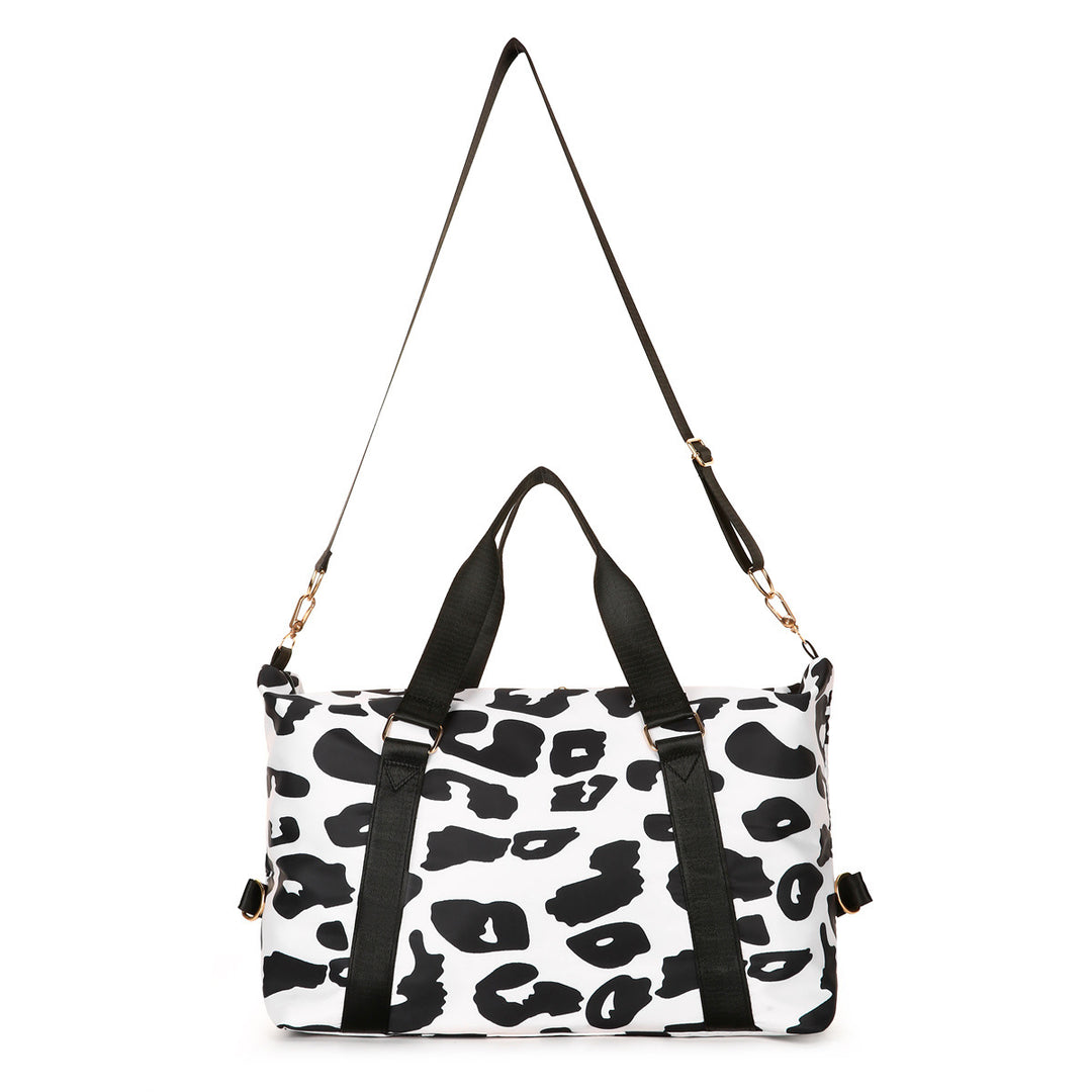 Sporty Tote Bag With Stylish Leopard Print Kalsten