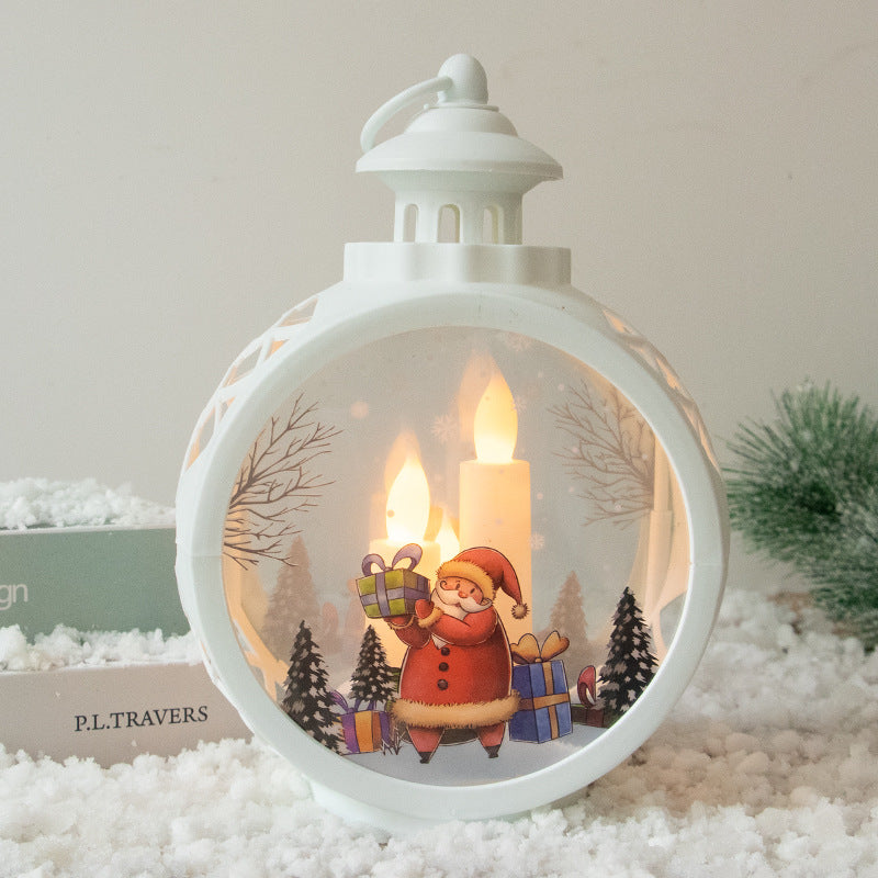 Christmas lantern with LED lighting