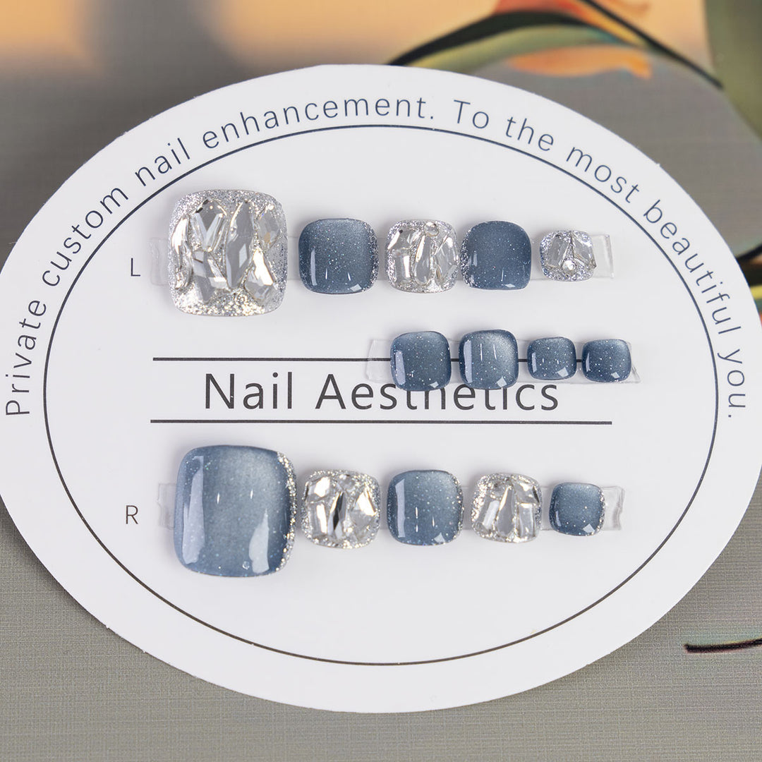Rhinestone Decorative Toenail Art